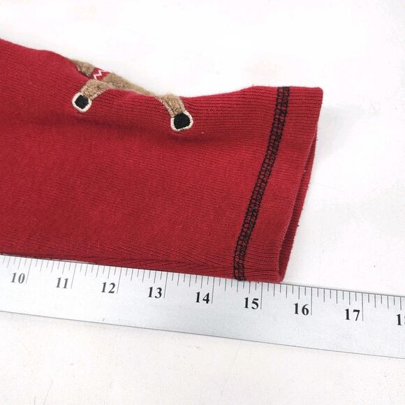 Onque Casuals Christmas Sweater Cardigan Womens Large Reindeer Candy Cane Button - Picture 10 of 11